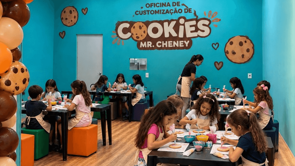 Oficina de cookies agita Pátio Limeira Shopping