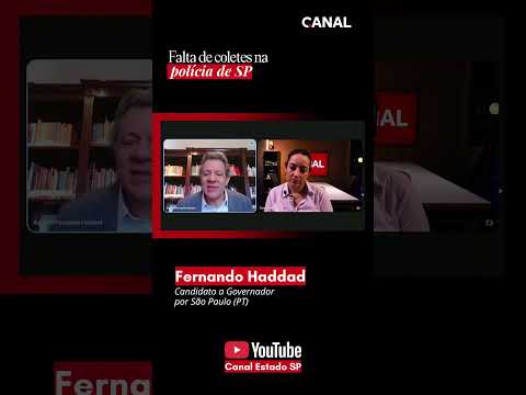 Haddad crítica a falta de equipamentos para policiais em São Paulo