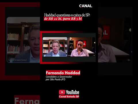 Haddad fala sobre a queda do caixa livre de São Paulo