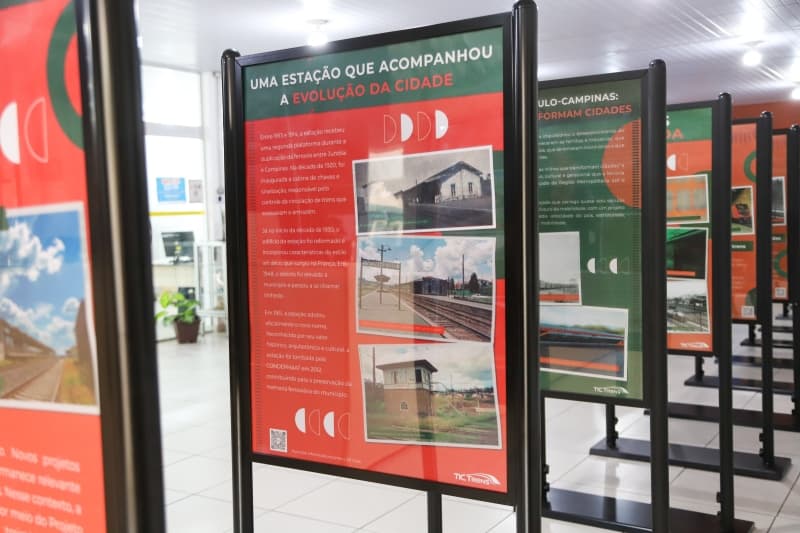 Exposição resgata história da ferrovia e transformação das cidades da região em Vinhedo