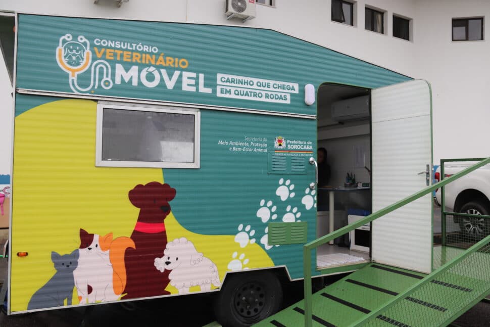 Consultório Veterinário Móvel atende cães e gatos gratuitamente no Habiteto na próxima semana