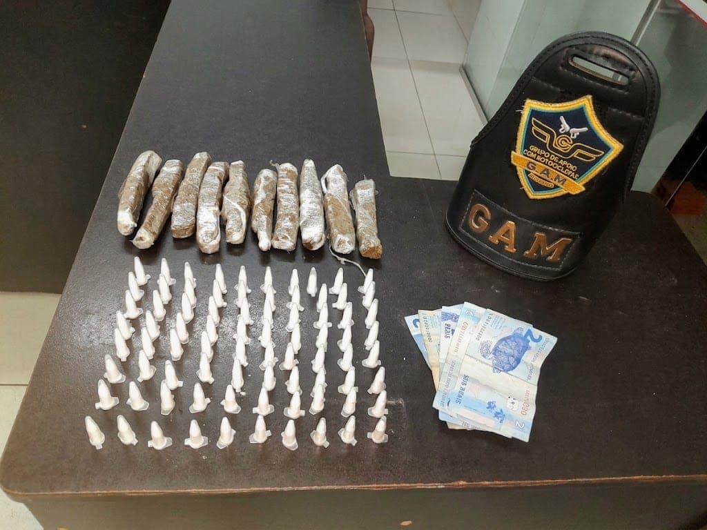 GCM localiza drogas em mata no São Miguel