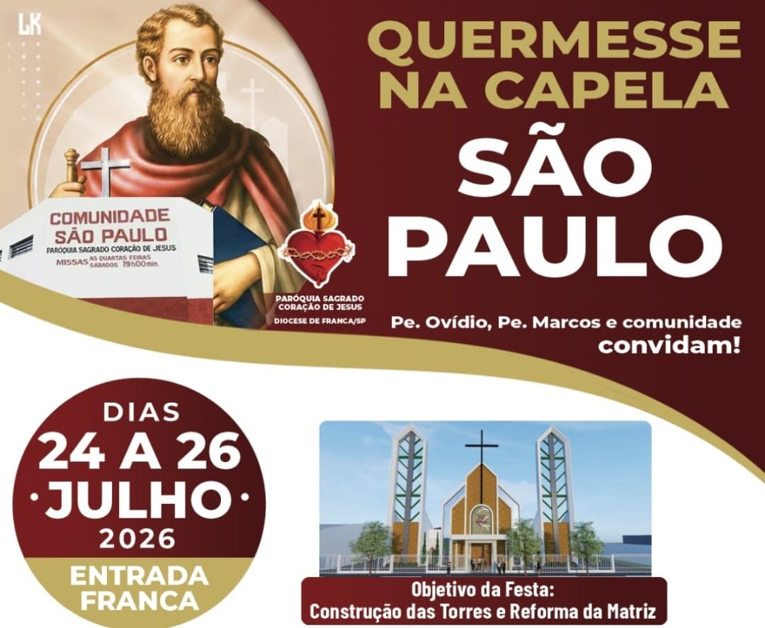 Quermesse da Capela São Paulo acontece neste fim de semana