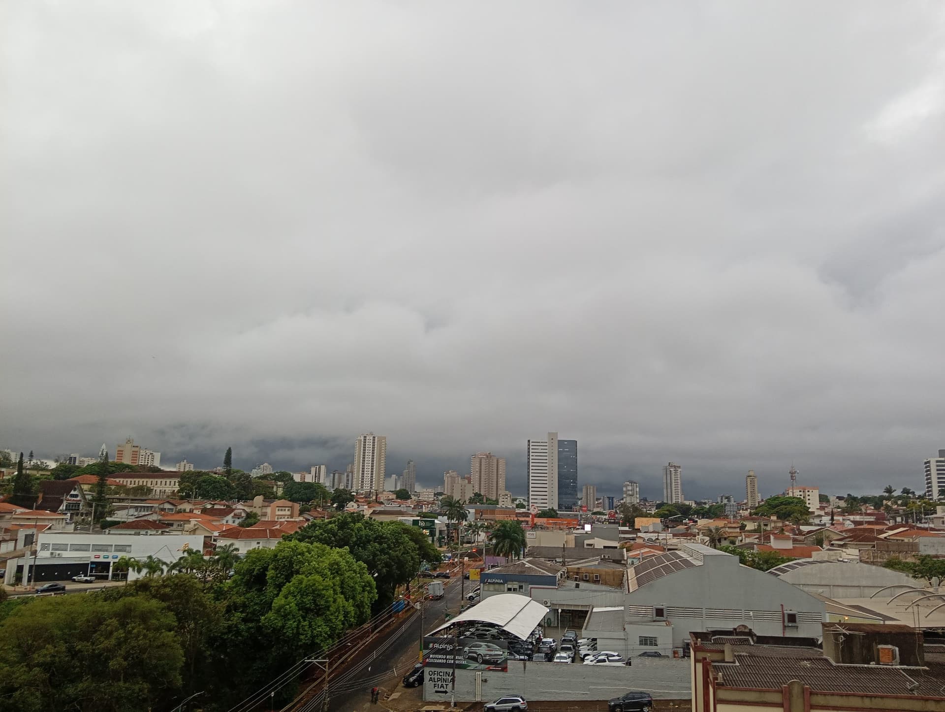 Temperaturas elevadas e chuvas em Franca